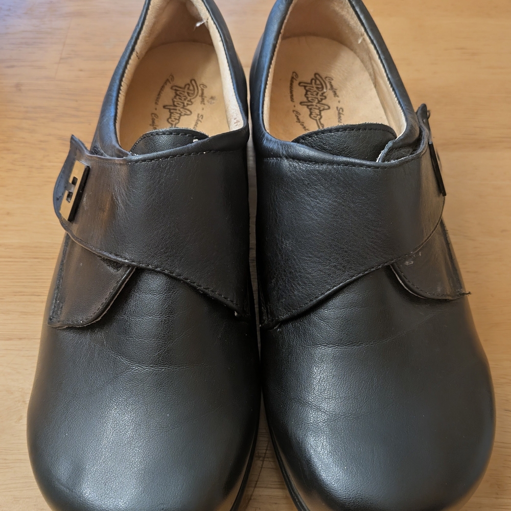 Portofino Black Leather Loafers